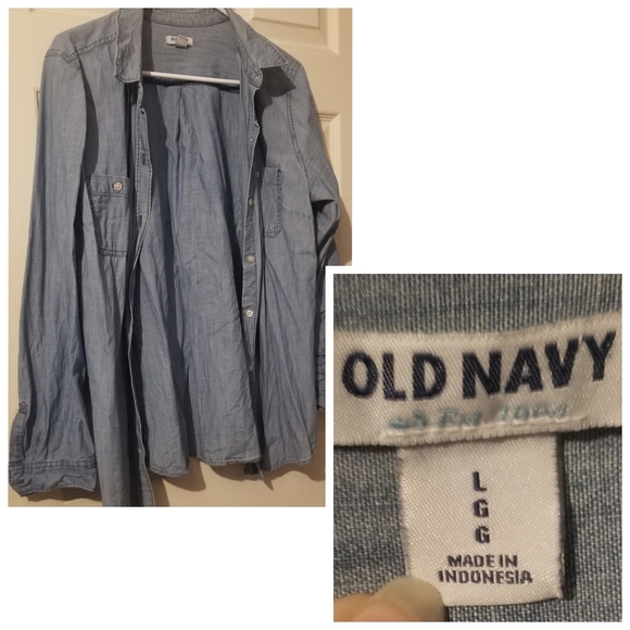 Blue Denim Button Shirt - Picture 2 of 2